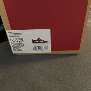 Vans Women’s Burgundy Canvas Sneakers